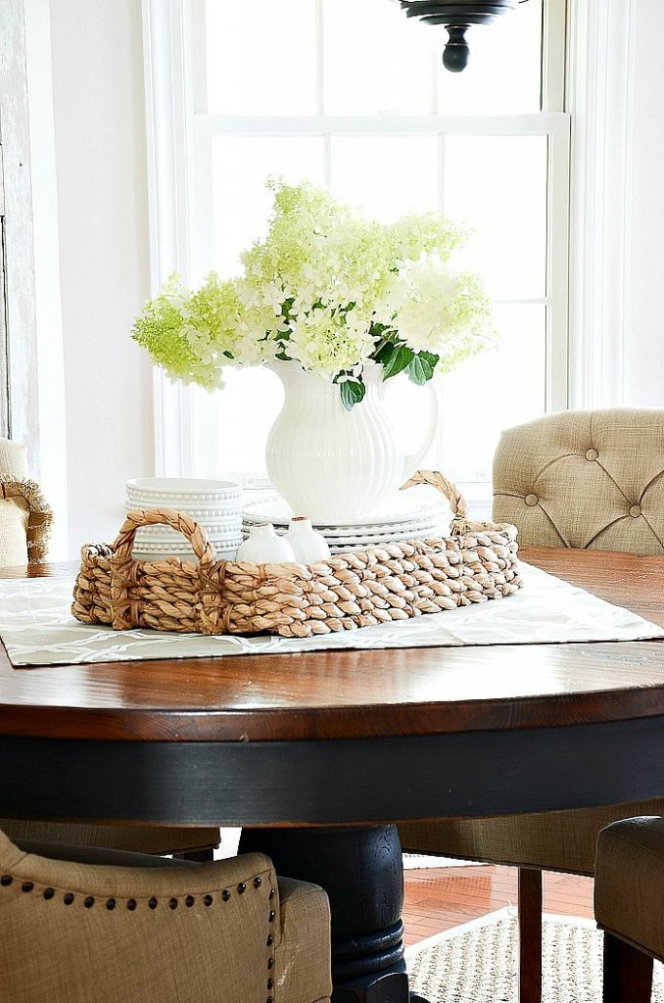 Backdate 1 Beautiful And Easy Dining Room Table Centerpiece Ideas - StoneGable